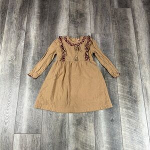 Clo Kids Tan Long Sleeve Dress